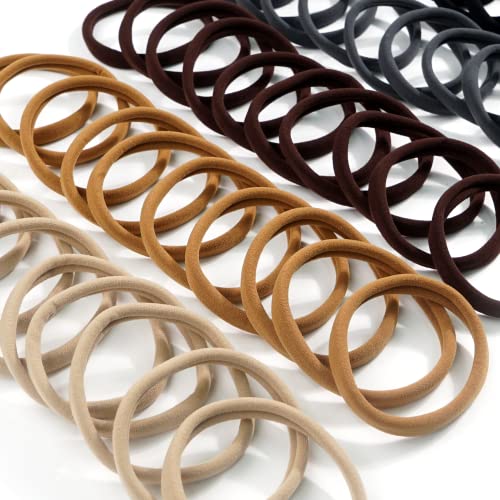CélLOT 50Pcs 8cm Extra Large Hair Ties for Dreadlocks – High-Stretch Frictionless Ponytail Holders