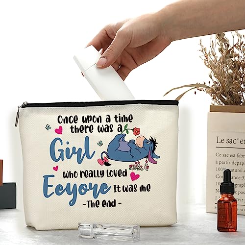 Donkey Cartoon Makeup Bag for Women - Cosmetic & Travel Pouch