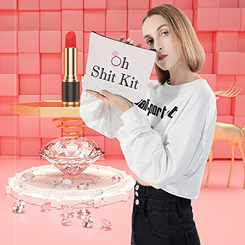 LEVLO Oh Shit Kit - Funny Bachelorette Gift & Makeup Bag, 23.5x17 cm