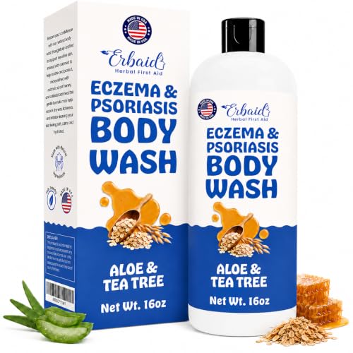 Eczema Body Wash for Sensitive Skin - Natural Soothing Shower Gel, 16 oz