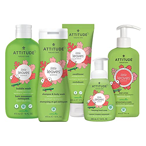 ATTITUDE Kids Foaming Hand Soap - Watermelon & Coco, 10 Fl Oz (Pack of 2)