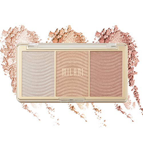 Milani Rose Glow Highlighter Palette - Vegan Cruelty-Free Face Contour & Glow