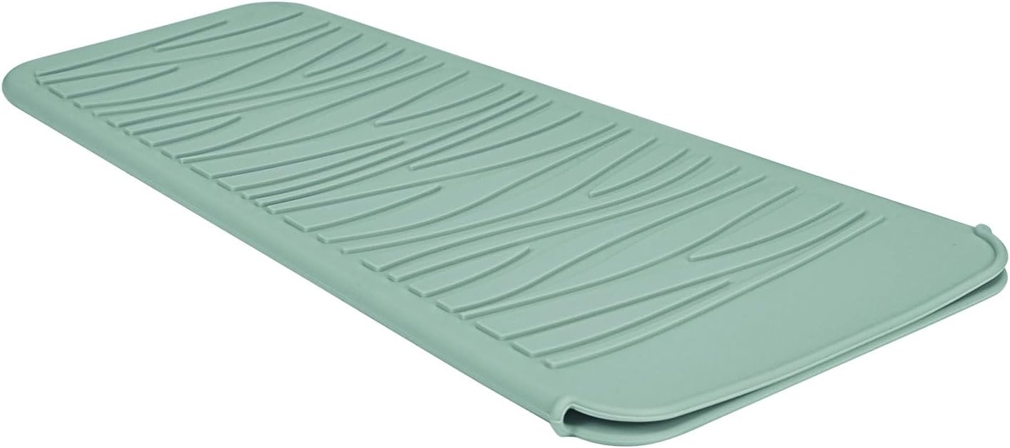 Silicone Heat Resistant Mat for Hair Styling Tools - Grey Flat Pouch | 11 x 5.3 Inches, 480°F