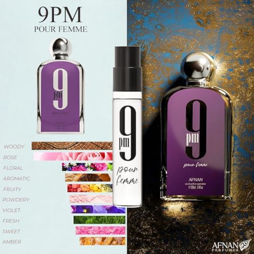 Afnan 9 Series Perfume Discovery Set - 5 Miniature Fragrances, Unisex, 2ml Vials