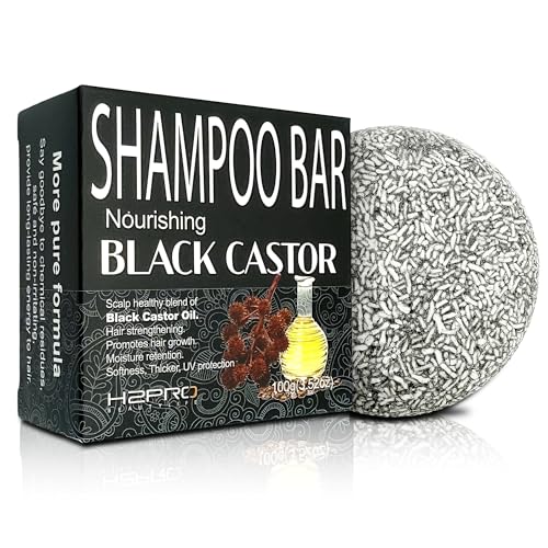 H2PRO Black Castor Oil Moisturizing Shampoo Bar - Natural Hair Care