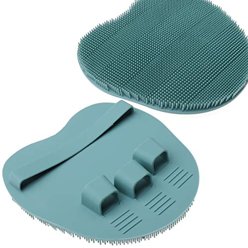 HOMMIESAFE Silicone Body Exfoliating Shower Brush - 4 Pack Scrubber Set