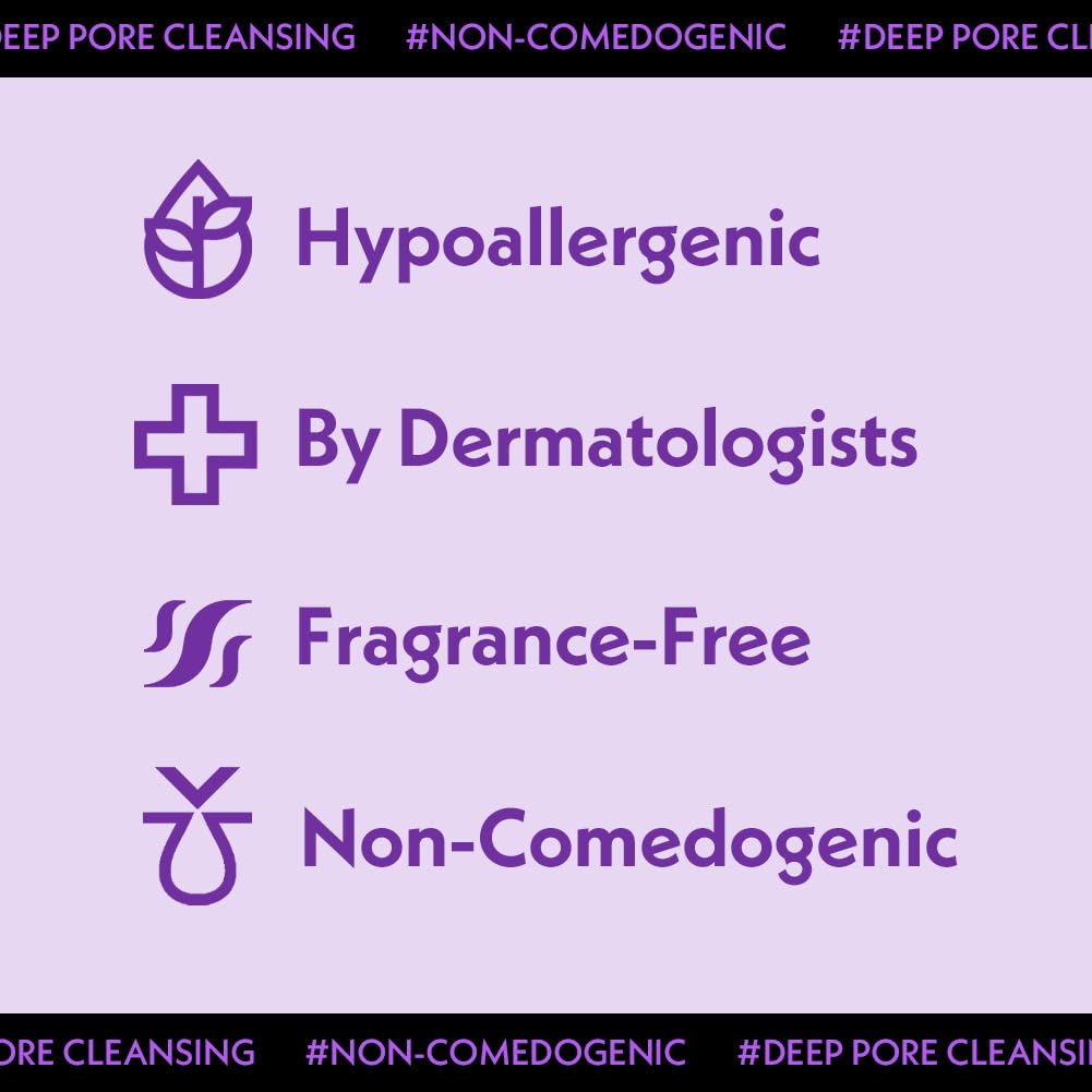 Deep Pore Cleansing Foam for Sensitive Skin - Korean Face Wash with 17 Amino Acids & White Clay | Moisturizing Cleanser (5.07 fl. oz)
