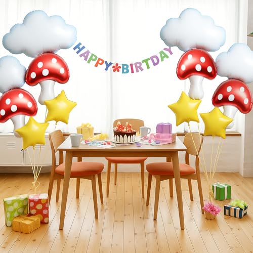 Video Game Theme Balloons Kit - 12 Pcs Foil Balloons Set