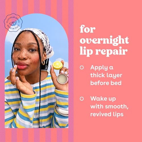 eos Limited Edition Overnight Lip Mask - Strawberry Limoncello, 0.42 oz (Pack of 2)