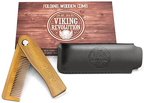 Folding Wooden Beard Comb - Sandalwood Pocket Grooming Tool