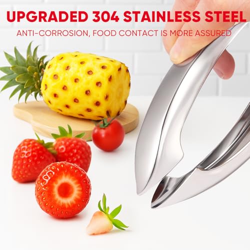 YYP Stainless Steel Strawberry Huller with Ergonomic Handle