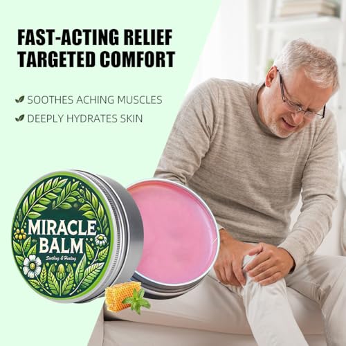 Wenrny Natural Miracle Balm 2-Pack for Swollen Legs & Body, Soothing Joint Relief