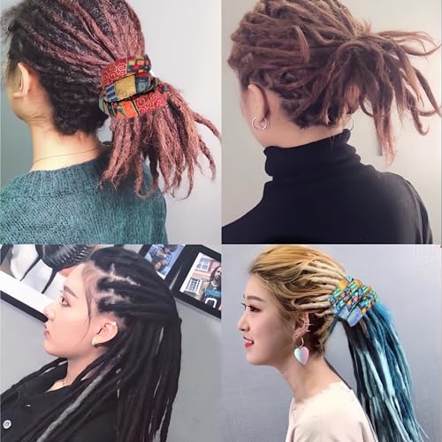 4-Pack Spiral Lock Hair Ties for Dreadlocks - Bendable & Durable