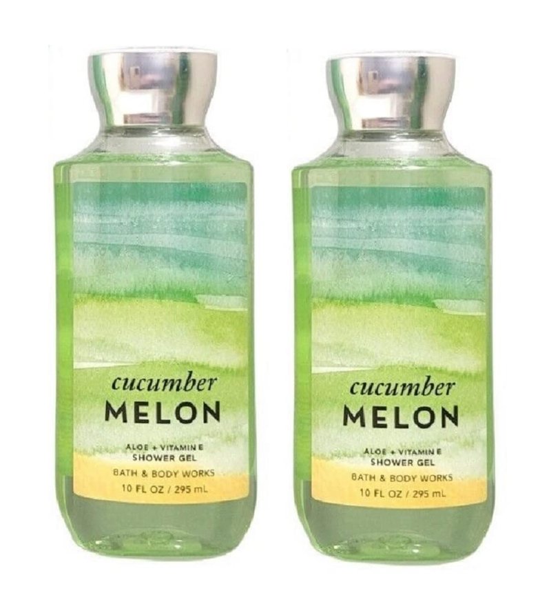 Cucumber Melon Shower Gel Gift Set for Women - 10 Oz | Refreshing Hydration, 2 Pack