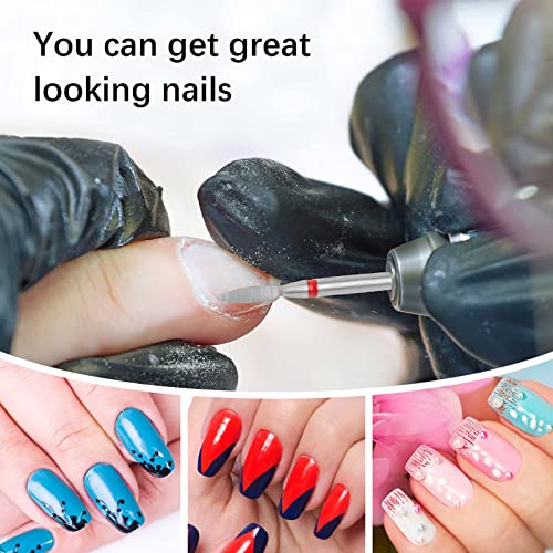 Flame Cuticle Nail Drill Bit Set - 6pcs for Electric Nail Files
