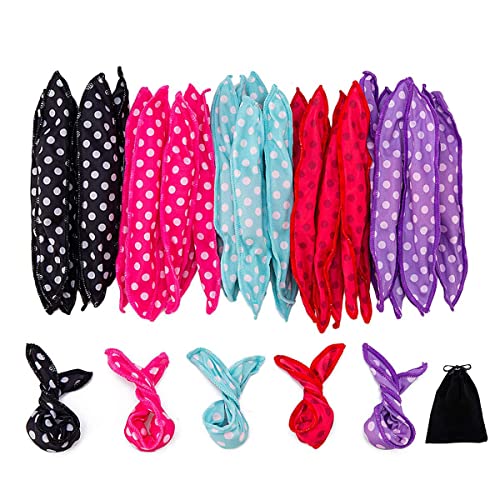 30 Count Foam Hair Curlers - Soft Sleep Rollers with Storage Bag