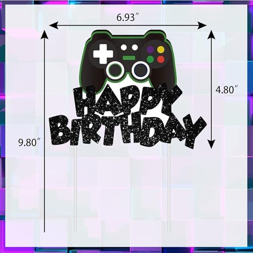 21-Piece Video Game Cake Toppers Set for Birthday Parties