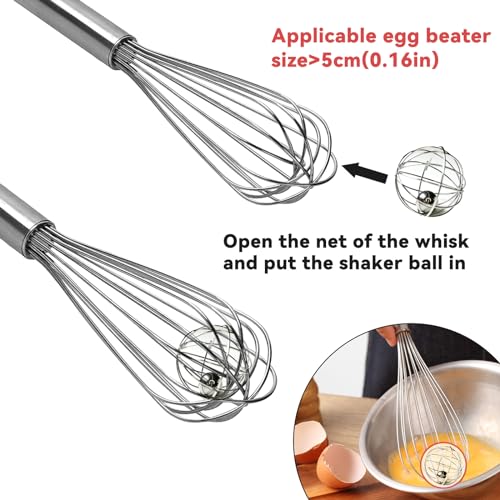 SNAIL GARDEN Stainless Steel Shaker Balls - 3 Pcs Mixing Balls for Protein Shaker Bottles