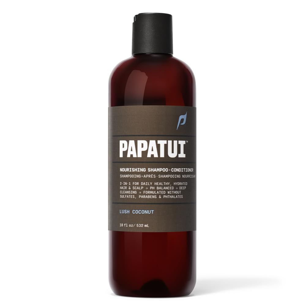 Nourishing Shampoo & Conditioner 2-in-1 for Men - Sulfate-Free, Lush Coconut | 18 oz