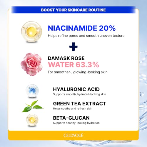 Niacinamide 20% + Hyaluronic Acid Serum 1 Fl Oz - Pore Minimizer & Skin Tone Evener