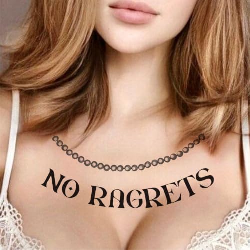 CLOOOUDS No Ragrets Barbed Wire Temporary Tattoos - 4 Sheets