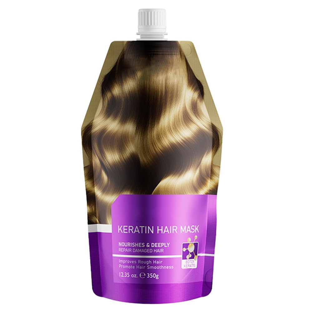 Keratin Hair Mask for Deep Conditioning | Moisturizing Treatment for Dry, Damaged Hair - Frizz Control & Smoothing