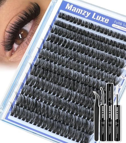 MAMZY LUXE Eyelash Clusters Kit - 240PCS 10-18MM D Curl