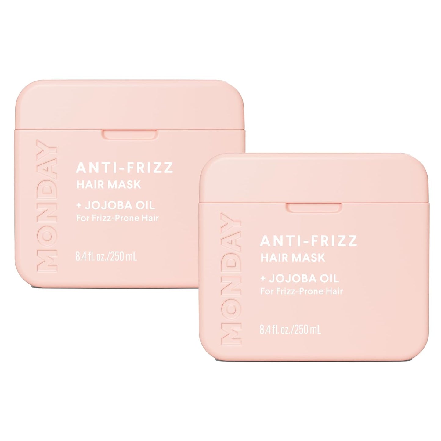 Monday Haircare Anti-Frizz Hair Mask - Nourishing Shea Butter & Oils for Frizz-Prone Hair | 250 mL Dual Pack
