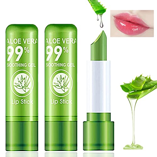 Aloe Vera Lipstick Set - Long-Lasting Moisturizing Color Change Balm