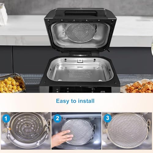 Stainless Steel Splatter Shield for Ninja Foodi Air Fryer FG550/FG551