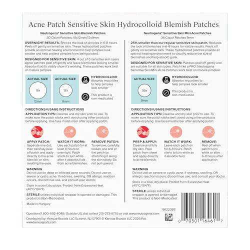 Neutrogena Flawless Fix Acne Patch Duo Set - 66 Count