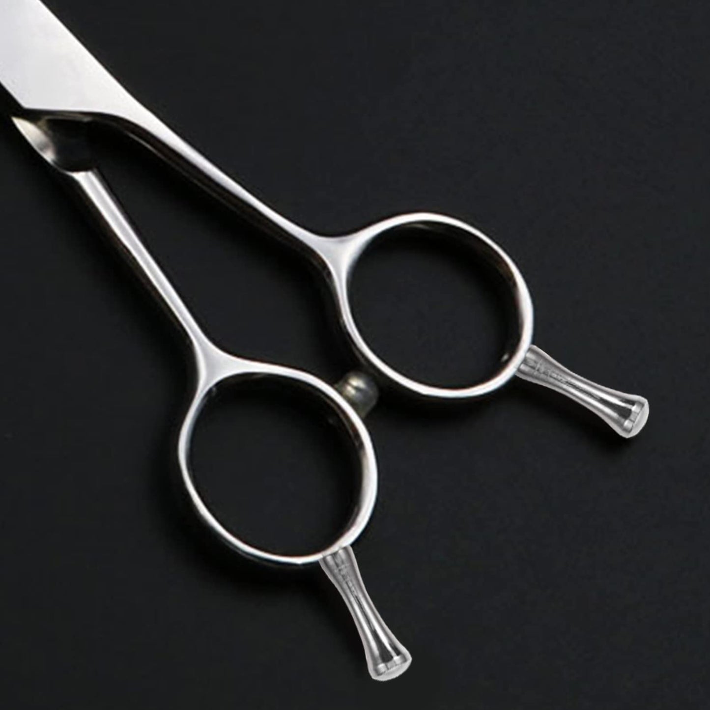 POPETPOP 6 Pcs Hair Scissors Finger Tangs Stainless Steel Pet Scissor Finger Rests Hair Clipper Tangs Scissor Parts for Hair Cutting Scissors Pet Shears Silver