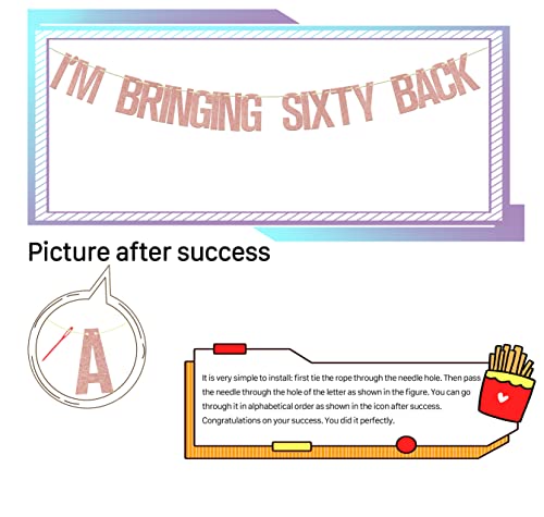I'm Bringing Sixty Back Banner - 60th Birthday Party Decor