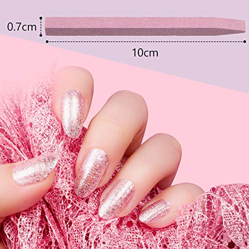 Mudder 40 Pcs Stone Nail File Set - Pumice Stick for Manicure & Pedicure, 4 Colors