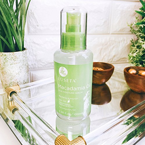 Luseta Macadamia Oil Hair Serum for Normal & Dry Hair, 3.38 oz