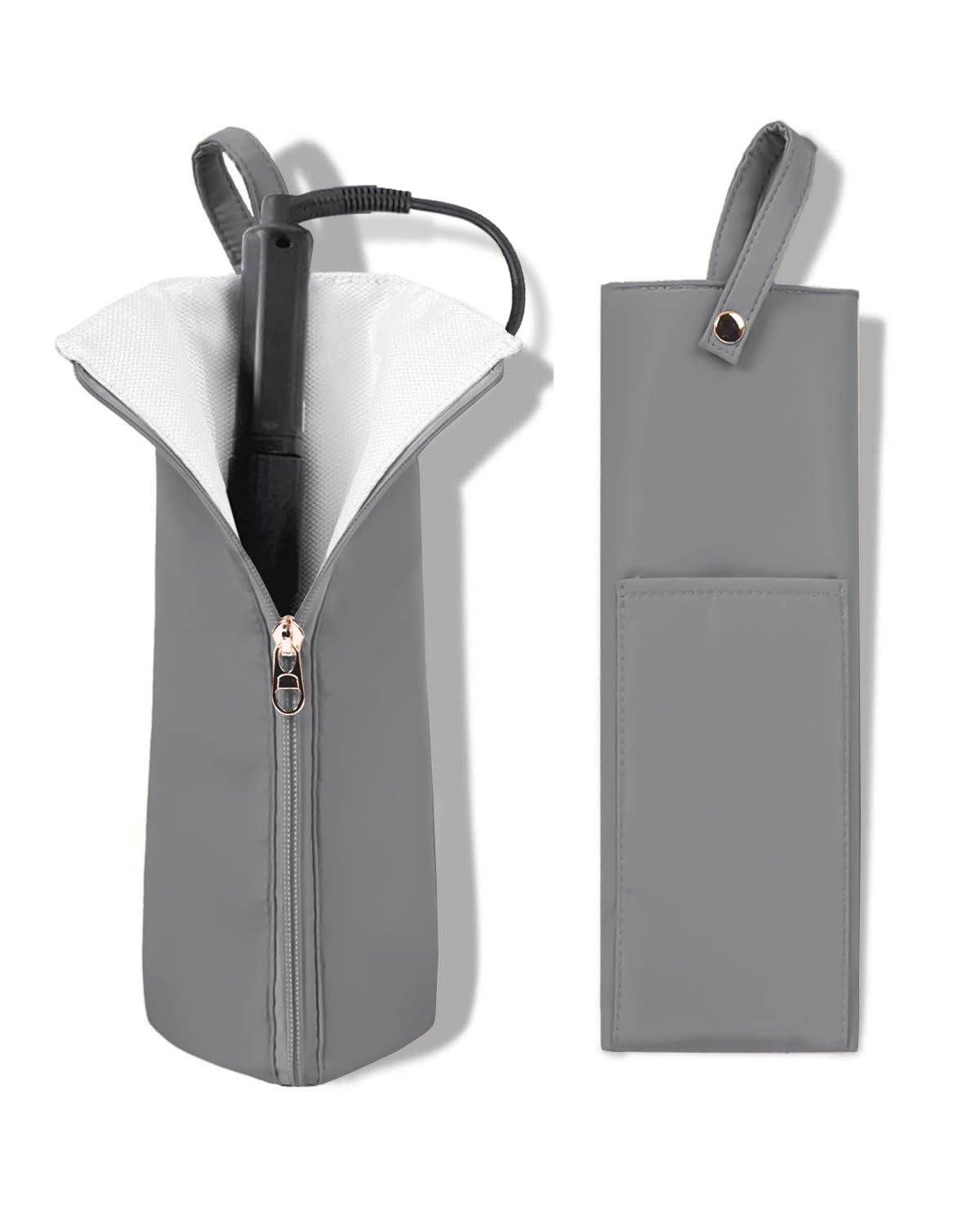 Heat Resistant Curling Iron Holder & Mat | Travel Bag Hair Tool Organizer - Perfect for Home & On-the-Go