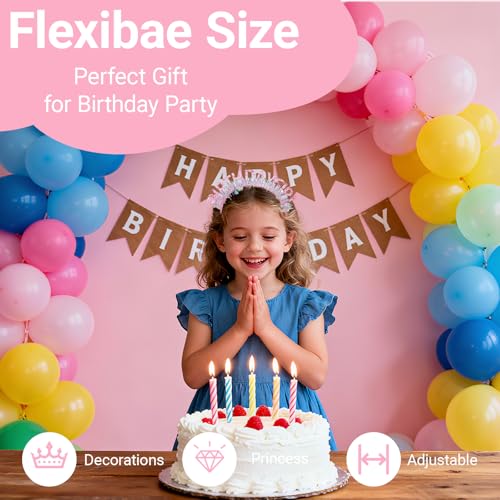 Adjustable Birthday Headband and Sash Set for Women