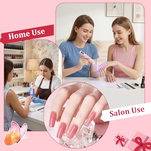 Handheld UV Nail Light - Mini LED Lamp with 20/60s Timer