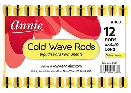 Annie Cold Wave Rods Long #1108 - 3 Packs of Hair Curling Rollers
