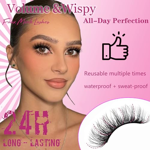 20 Pairs Faux Mink Lashes - 3D Voluminous Eyelashes by INSPEAUTY