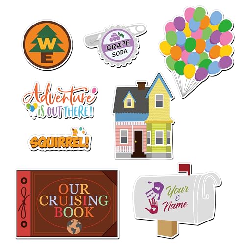 8-Pack Cartoon Cruise Door Magnets - Waterproof & Writable