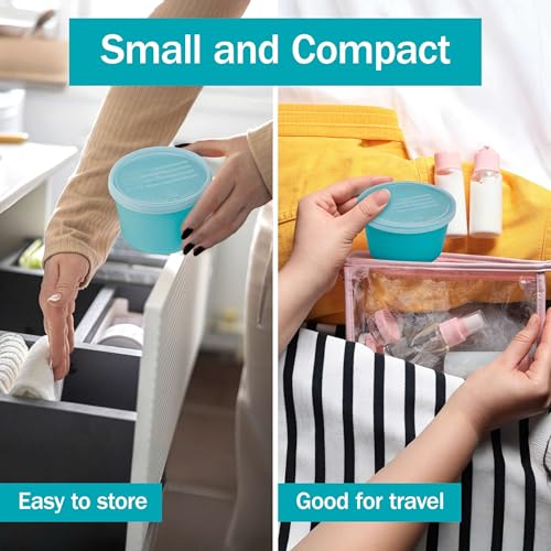 TenderGentle 5-Pack Denture Cup with Lid - Travel & Nursing Use