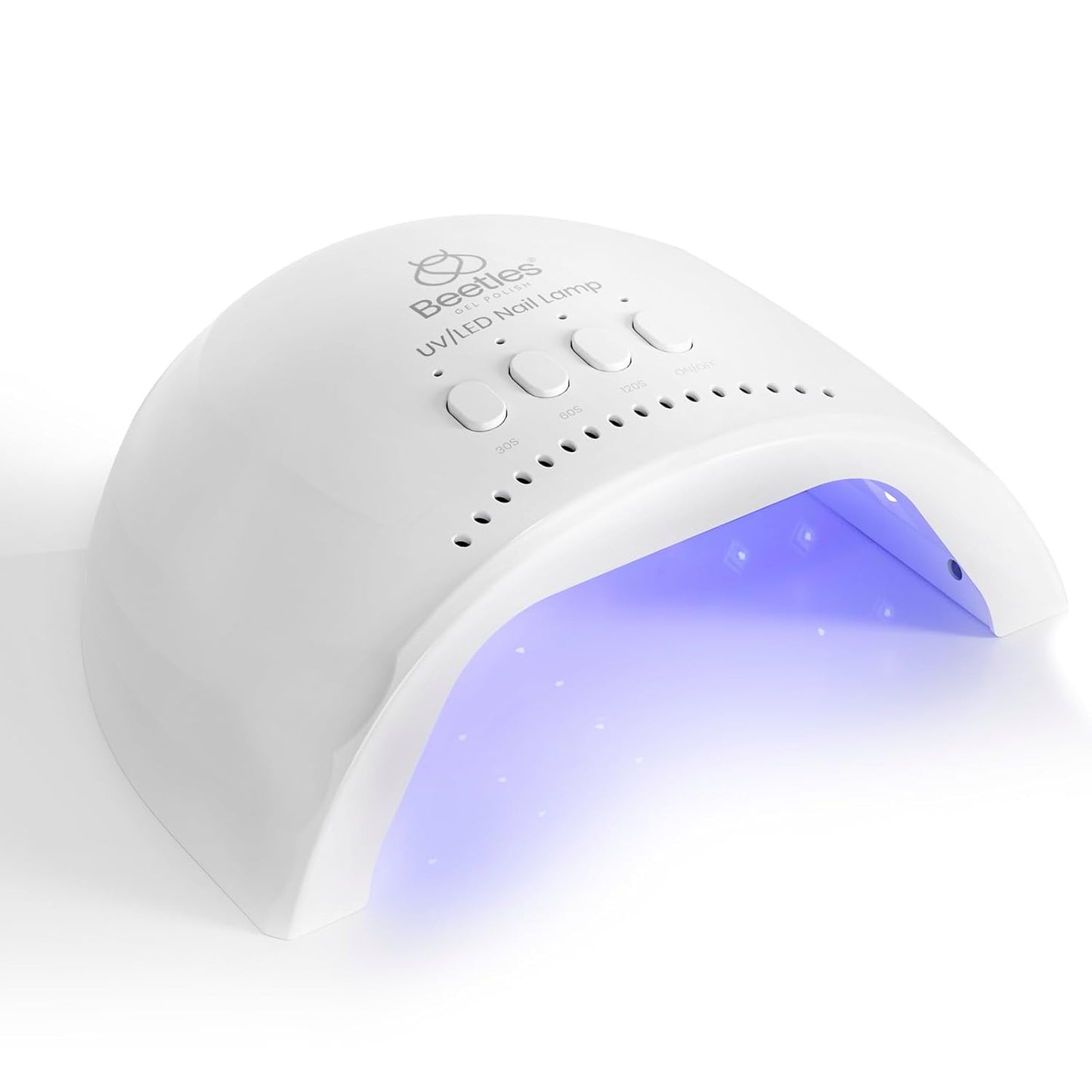 Beetles UV Nail Lamp - LED Nail Dryer with Smart Sensor | 3 Timer Settings for Fast Gel Curing, White