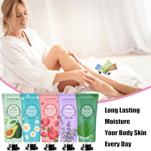 12 Pack Body Lotion Gift Set for Women - Natural Fragrance & Moisturizing