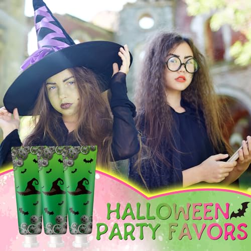 Loopeer 24 Pcs Witch Hand Cream Set - Green Witch Theme Party Favors