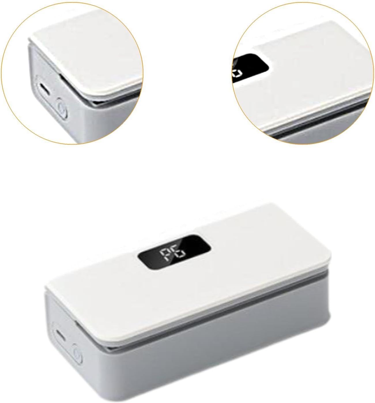 Mini Bag Sealer - Digital Display Resealing Machine for Food Storage | White