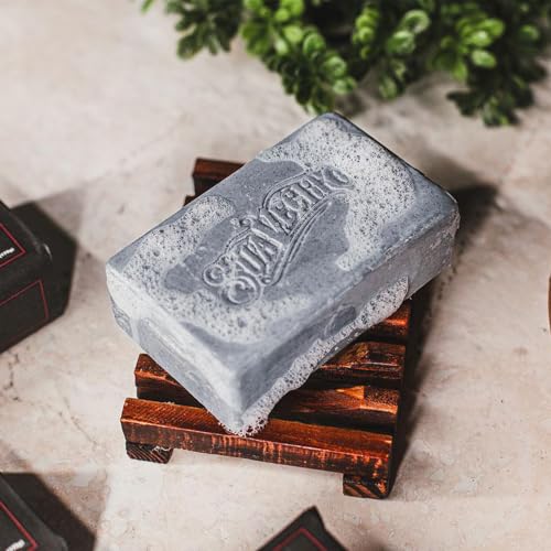 Suavecito Pomade Original Charcoal Body & Hand Soap Bars - 6 Pack (6 oz)