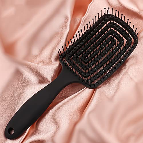 Curved Vented Hair Brush for Fast Detangling & Blow Drying