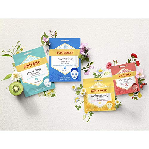 Burt's Bees Hydrating Face Mask with Clary Sage, 6 Count