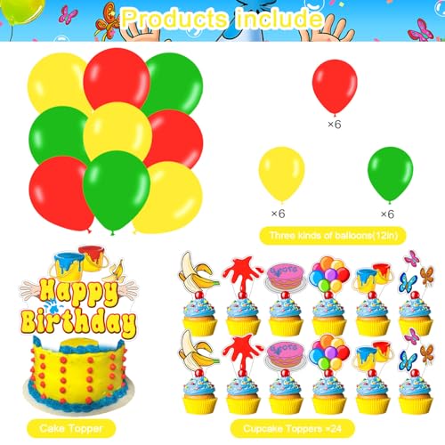Cartoon Monkey Birthday Backdrop Banner - 59x35.4 inches Kids Party Decor